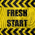 Fresh start sign Royalty Free Stock Photo