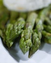 Fresh steamed asparagus