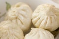 Steamed chinese bun closeup Royalty Free Stock Photo