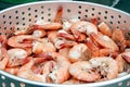 Fresh steamed shrimp Royalty Free Stock Photo