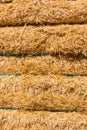 Fresh straw hay bales background