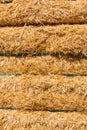 Fresh straw hay bales background Royalty Free Stock Photo
