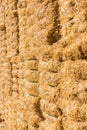 Fresh straw hay bales background Royalty Free Stock Photo