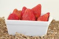 Fresh Strawberries in a Dish