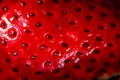 Fresh strawberries. Macro Close-up ripe fresh tasty organic strawberry background. Fresh red berry wallpaper. Royalty Free Stock Photo