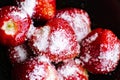 strawberries with sugar . The first flying fruits