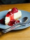 Fresh Strawberry Cheesecake Royalty Free Stock Photo