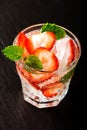 Fresh strawberry drink Royalty Free Stock Photo