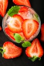 Fresh strawberry drink Royalty Free Stock Photo