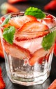 Fresh strawberry drink Royalty Free Stock Photo