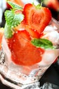 Fresh strawberry drink Royalty Free Stock Photo