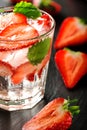 Fresh strawberry drink Royalty Free Stock Photo