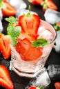 Fresh strawberry drink Royalty Free Stock Photo