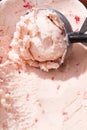 Fresh strawberry ice cream Royalty Free Stock Photo