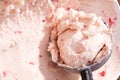 Fresh strawberry ice cream Royalty Free Stock Photo