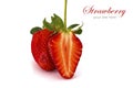 Fresh strawberry isolated Royalty Free Stock Photo