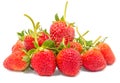 Fresh Strawberry isolated on white background with clipping path , Closeup , Copy space Royalty Free Stock Photo