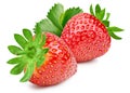 Fresh strawberry isolated on white background Royalty Free Stock Photo