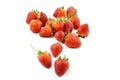 Fresh strawberry isolated on white background, sweet and juicy Royalty Free Stock Photo