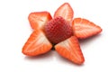 Fresh strawberry isolated on white Royalty Free Stock Photo