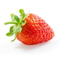 Fresh strawberry isolated on white. Studio macro Royalty Free Stock Photo