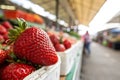 Fresh Strawberry in the Market Royalty Free Stock Photo