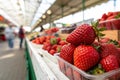Fresh Strawberry in the Market Royalty Free Stock Photo