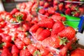 Fresh Strawberry Market Royalty Free Stock Photo