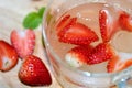 Fresh strawberry mix in jelly. Royalty Free Stock Photo