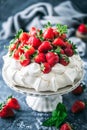 Fresh Strawberry Pavlova