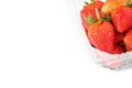 Fresh strawberry in plastic box Royalty Free Stock Photo