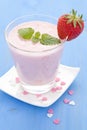 Fresh strawberry shake Royalty Free Stock Photo