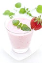 Fresh strawberry shake Royalty Free Stock Photo