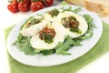 Fresh stuffed mozzarella Royalty Free Stock Photo