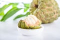 Fresh sugar apple fruitCustard Apple,sweetsop Royalty Free Stock Photo