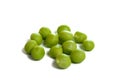 Fresh Sugar pea on white background Royalty Free Stock Photo