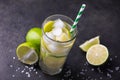 fresh summer alcohol caipirinha