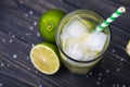 fresh summer alcohol caipirinha