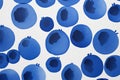 Fresh summer blueberries pattern background