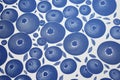 Fresh summer blueberries pattern background