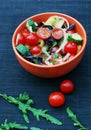 Fresh summer salad with cherry tomatoes Royalty Free Stock Photo