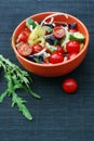 Fresh summer salad with cherry tomatoes Royalty Free Stock Photo