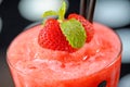 Fresh summer strawberry drink Royalty Free Stock Photo