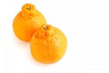 Fresh Sumo Mandarin on White Background