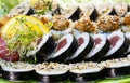 Fresh sushi close up