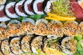 Fresh sushi close up Royalty Free Stock Photo