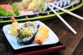 Fresh sushi close up Royalty Free Stock Photo