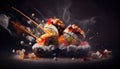 Fresh sushi roll