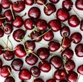 Fresh sweet cherries, juicy cherry berries fruit dessert as healthy diet background