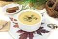 Fresh sweet chestnut soup Royalty Free Stock Photo